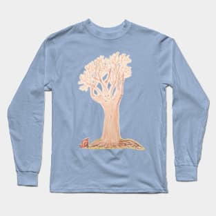 Dialogue between the bird and the tree Long Sleeve T-Shirt